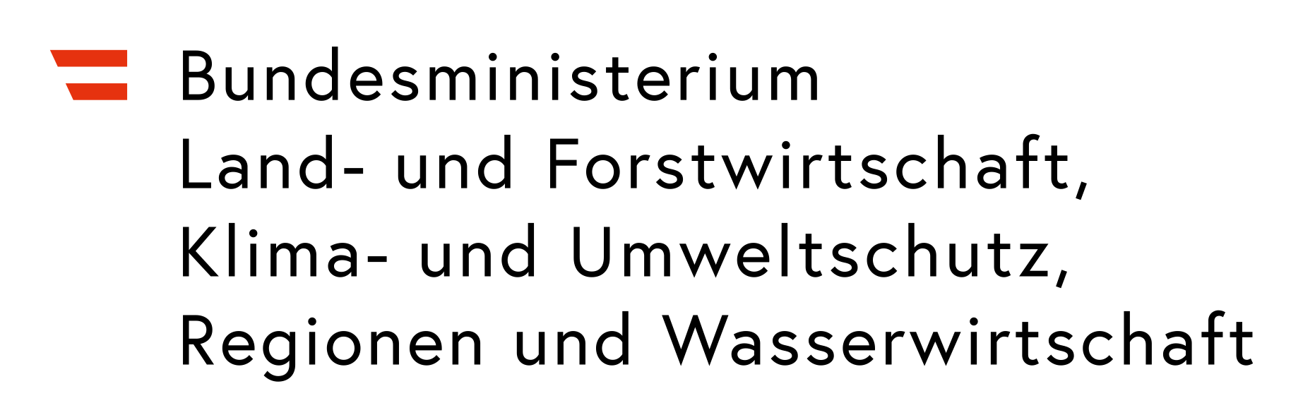 Logo Bundesministerium f&uuml;r Land- und Forstwirtschaft, Klima- und Umweltschutz, Regionen und Wasserwirtschaft